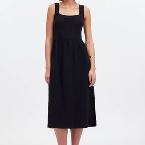 Madewell womens Knit Tank Midi Dress black L